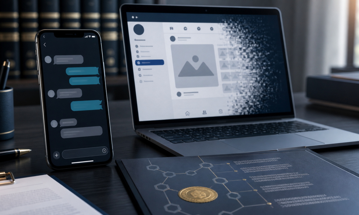 Prova digital exige mais que um simples print para ter validade na Justiça - (crédito: PulseBrand)