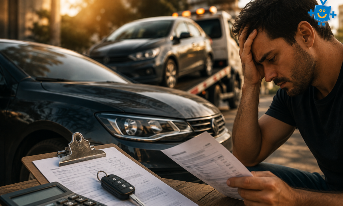 Busca e apreensão de veículo financiado pode acontecer até com motorista de app. Entenda os riscos e saiba o que fazer para evitar perder o carro. -  (crédito: Reprodução Educando seu Bolso)