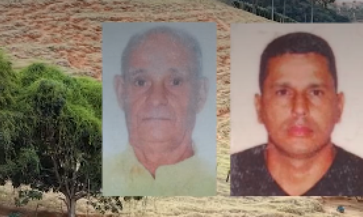 Miguel Chagas da Silva, de 75 anos e Eberton Silvestre Guimarães Barros, de 41 anos morreram na tarde dessa terça-feira (12) - (crédito: Redes Sociais/Reprodução)