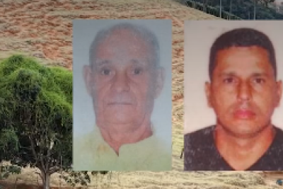 Miguel Chagas da Silva, de 75 anos e Eberton Silvestre Guimarães Barros, de 41 anos morreram na tarde dessa terça-feira (12) -  (crédito: Redes Sociais/Reprodução)