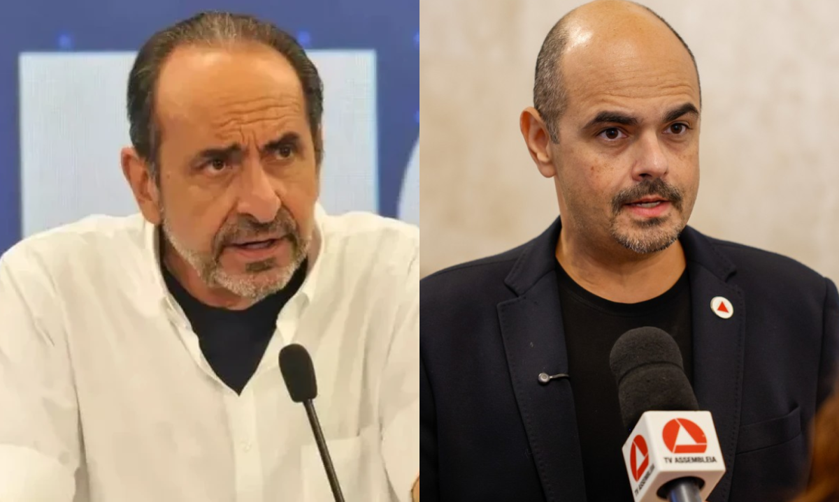 Kalil rebate Mateus Simões, que classificou o ex-prefeito como "um dos piores gestores da história de Minas Gerais" - (crédito: Marcos Vieira/EM/D.A Press e ALexandre Netto/ALMG)