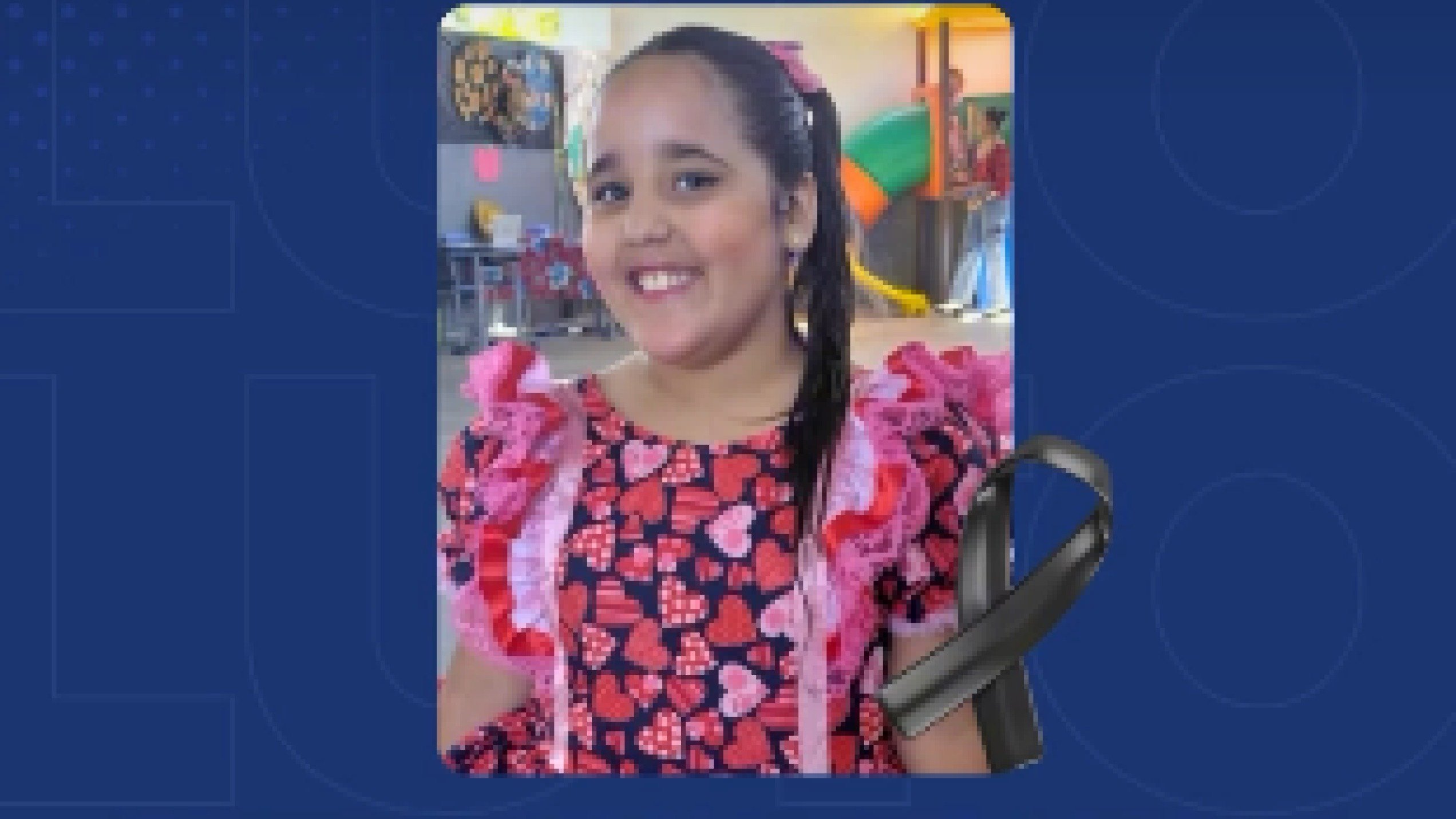 Emanuelly Lana Martins Soares, de 7 anos, morreu engasgada esta semana em uma escola de Ribeir&atilde;o das Neves -  (crédito: Redes Sociais/Reprodu&ccedil;&atilde;o)