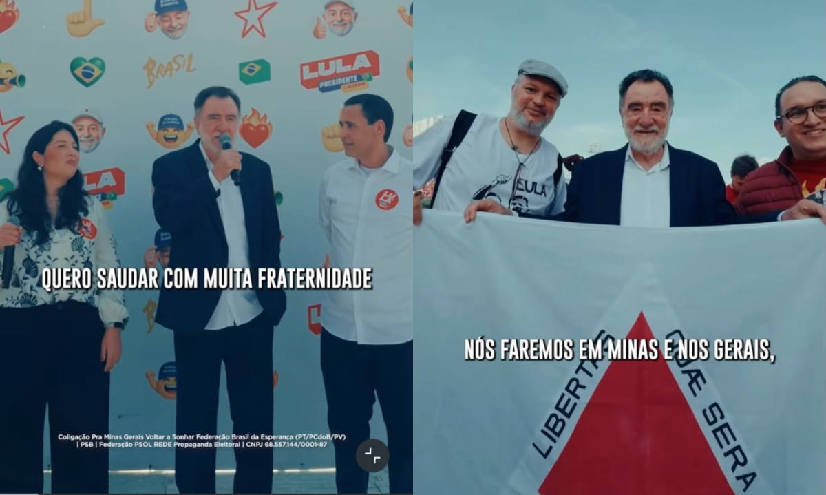 Patrus abre campanha com Lula e diz: ‘Ganhar em Minas é ganhar o Brasil’
- (crédito: Reprodução/Redes Sociais)