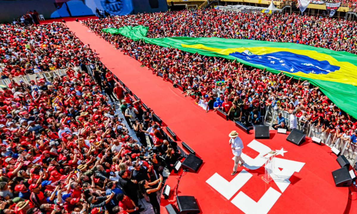 Segundo a Secretaria de Organização do PT, cerca de 40 mil pessoas participaram do evento - (crédito: Ricardo Stuckert)