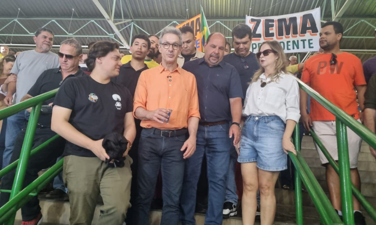 Zema iniciou a sua campanha eleitoral como candidato à Presidência da República em Montes Claros, no Norte de Minas - (crédito: Luiz Ribeiro/EM/D.A Press)