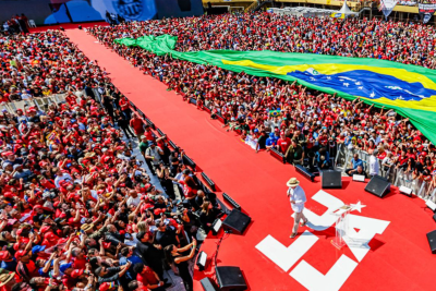 Segundo a Secretaria de Organização do PT, cerca de 40 mil pessoas participaram do evento -  (crédito: Ricardo Stuckert)