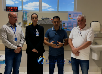 Equipe do Hospital Nossa Senhora das Graças afirma que incêndio foi causado por curto-circuito -  (crédito: Divulgação/Hospital Nossa Senhora das Graças)