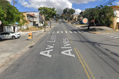 Crime aconteceu na porta da borracharia do irmão da vítima -  (crédito: Reprodução/ Google Street View)
