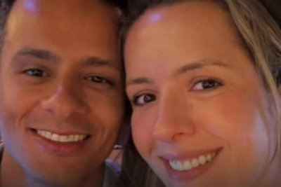 Delegada Wanessa Santana Martins Vieira e o marido Renan Rachid -  (crédito: Redes Sociais/Reprodução)