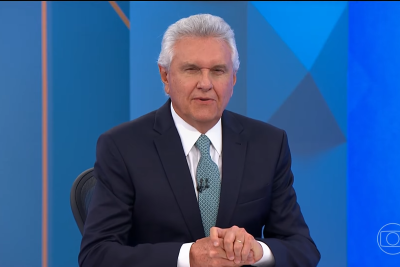 Ronaldo Caiado tem 76 anos -  (crédito: Reprodução/TV Globo)
