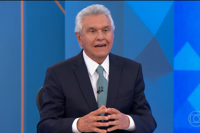 Caiado quer reunir outros 10 países que fazem fronteira com o Brasil em força conjunta -  (crédito: Reprodução/TV Globo)