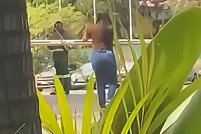 ‘Pega homem casado’: mulher faz barraco por suposta amante em Betim, na Grande BH -  (crédito: Redes Sociais/Reprodução)
