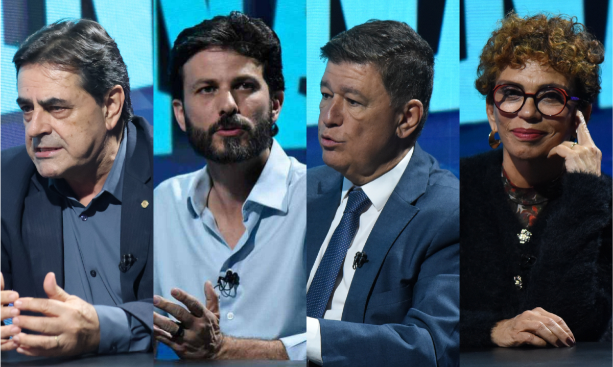 Para o Senado, são sete minutos por bloco, equivalentes a 28% do tempo destinado aos cargos em disputa - (crédito: Gladyston Rodrigues/EM/D.A. Press e Marcos Vieira /EM/DA. Press)