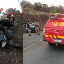 MG: tenente da Rotam morre em acidente entre carro e ônibus - Corpo de Bombeiros/Reprodução