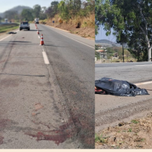 Mulher morre atropelada por vários veículos na BR-262 - PRF/Reprodução
