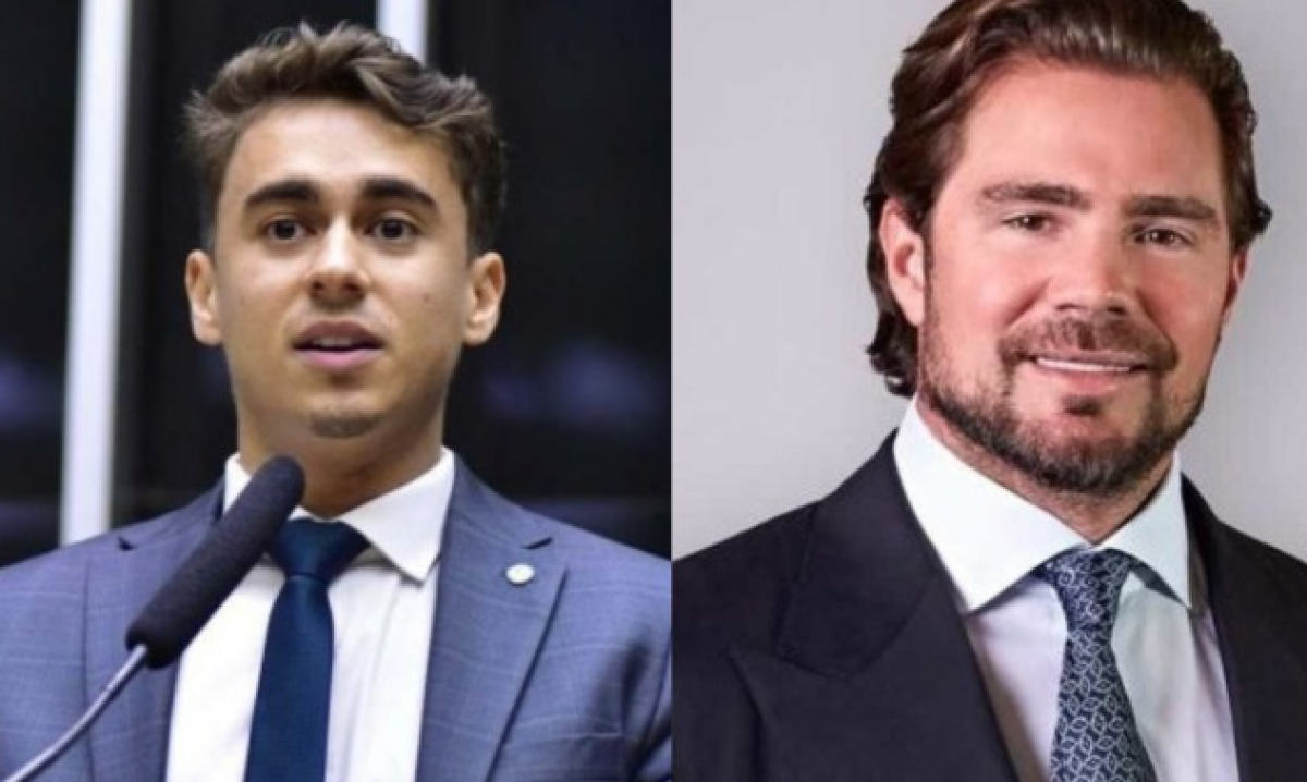 Nikolas Ferreira e o banqueiro Daniel Vorcaro são os protagonistas de áudios sobre a liberação de ativo de mineração - (crédito: Zeca Ribeiro/Câmara dos Deputados / Reprodução )