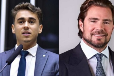 Nikolas Ferreira e o banqueiro Daniel Vorcaro s&atilde;o os protagonistas de &aacute;udios sobre a libera&ccedil;&atilde;o de ativo de minera&ccedil;&atilde;o -  (crédito: Zeca Ribeiro/C&acirc;mara dos Deputados / Reprodu&ccedil;&atilde;o )