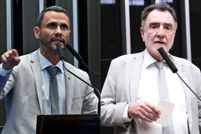 Cleitinho tem 31% das intenções de voto e Patrus Ananias 17% -  (crédito: Waldemir Barreto/Agência Senado e Thiago Cristino/Câmara dos Deputados)