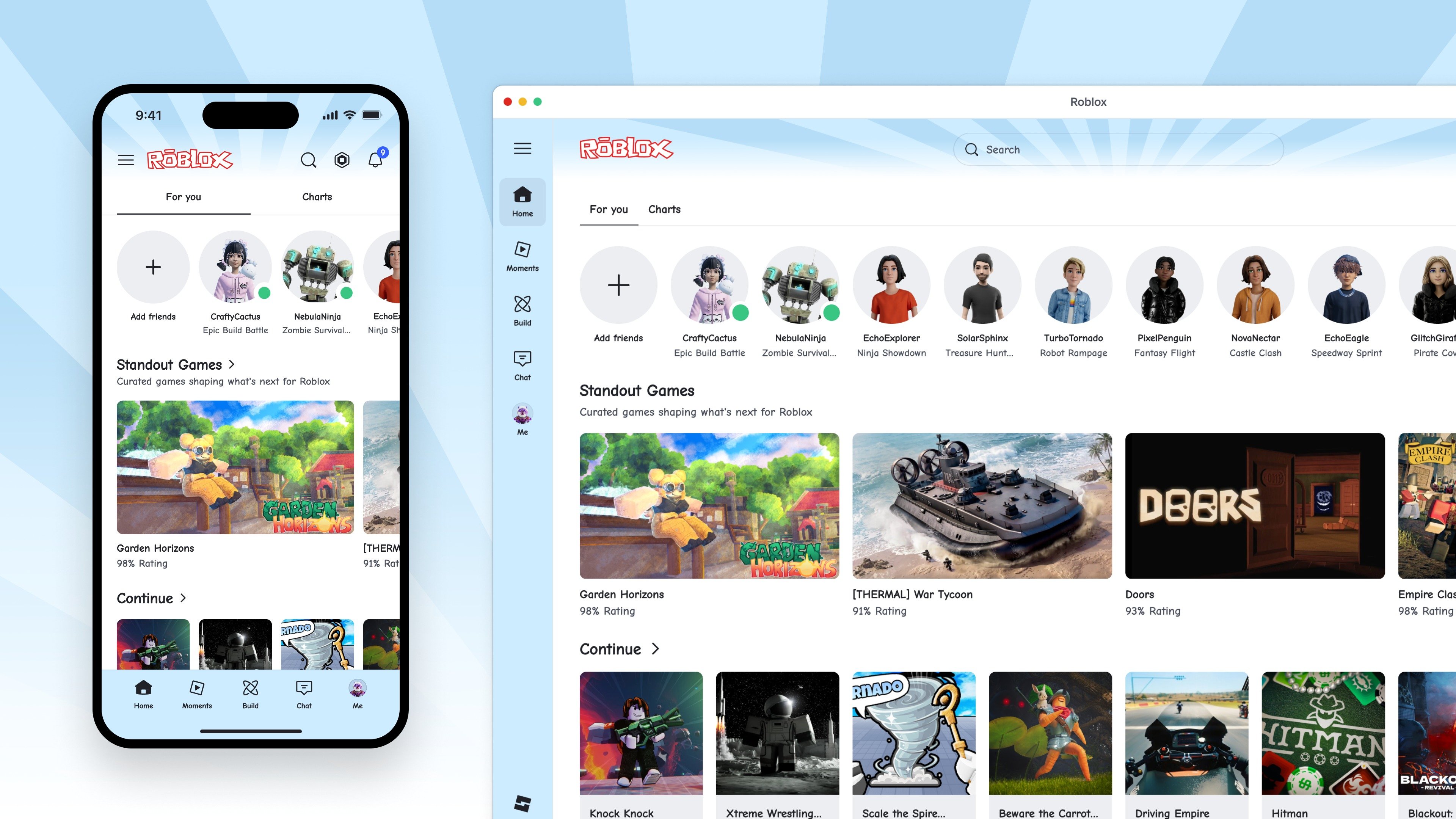A interface nost&aacute;lgica do Roblox, com seu logo e cores cl&aacute;ssicas, retorna para celebrar os 20 anos da plataforma com os usu&aacute;rios -  (crédito: Divulga&ccedil;&atilde;o)