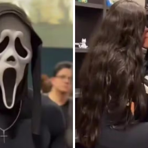 Ghostface da Bienal: quem é o homem mascarado que beijava mulheres em estande - Redes sociais