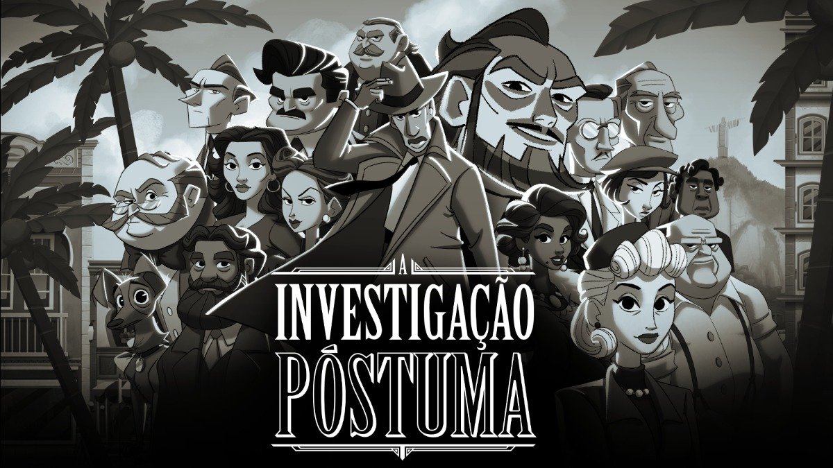 O elenco de personagens em estilo noir de &lsquo;A Investiga&ccedil;&atilde;o P&oacute;stuma&rsquo; transporta o universo de Machado de Assis para uma aventura de mist&eacute;rio nos games -  (crédito: Divulga&ccedil;&atilde;o)