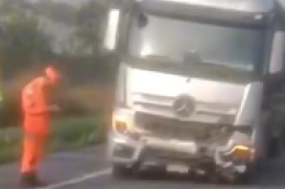 Motorista morre em acidente em trecho com forte neblina na MG-050 -  (crédito: Redes Sociais/Reprodução)