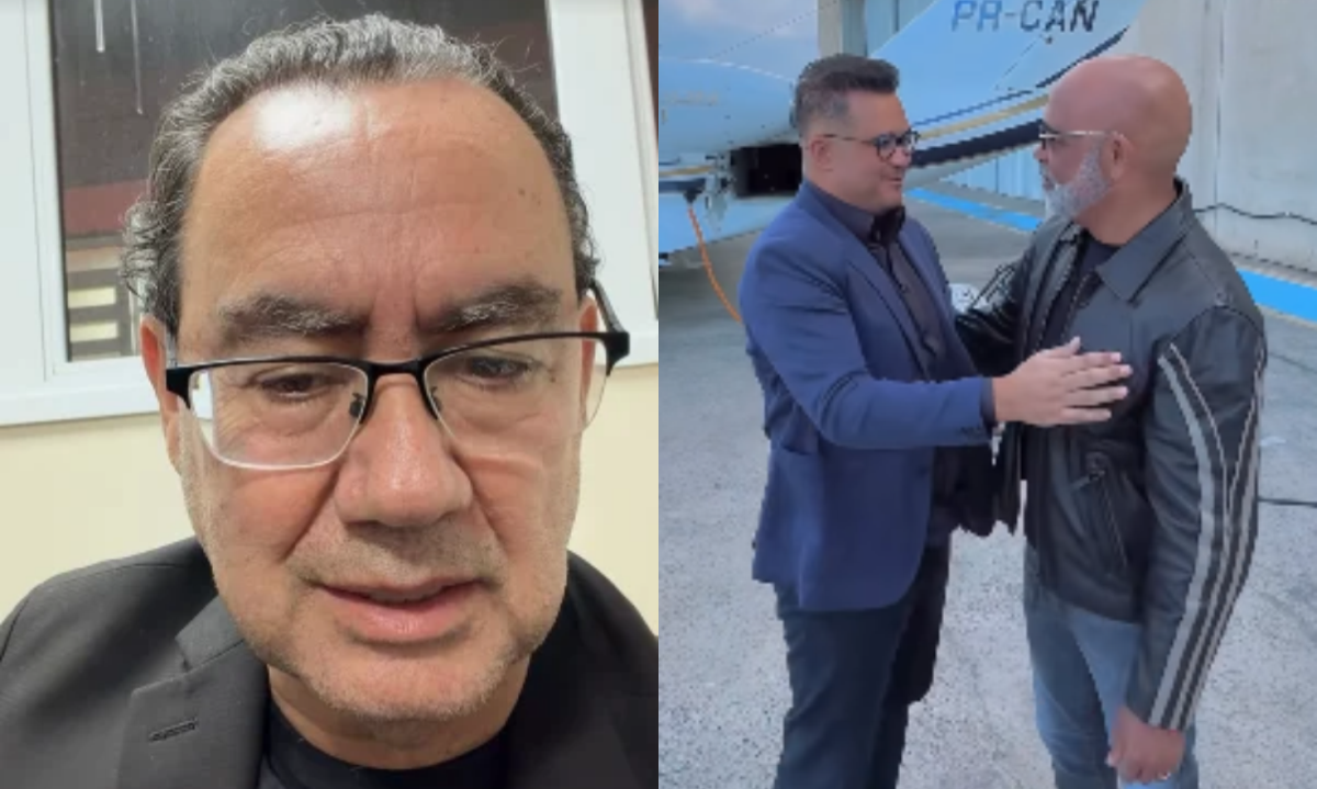 Cury publicou vídeo sobre o desaparecimento. Rick postou encontro com o empresário Bruno Avelar antes de aterrissarem - (crédito: Reprodução/Redes sociais)