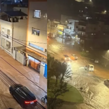 Vídeo: chuva forte causa estragos em Viçosa; previsão indica mais temporal - Redes Sociais/Reprodução