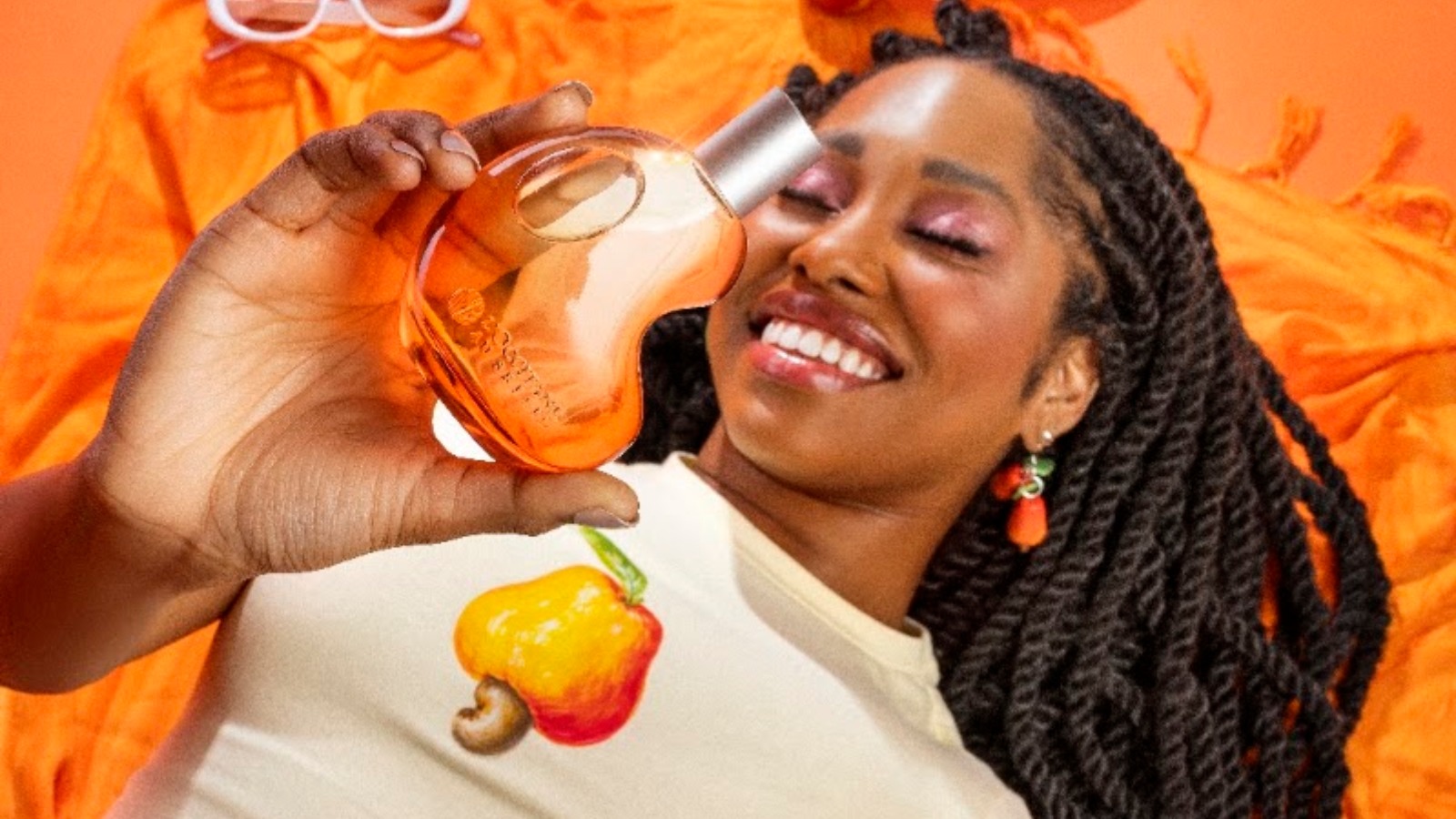 A nova fragrância Caju Eau de Parfum da L'Occitane au Brésil, inspirada no fruto nordestino, celebra a brasilidade com notas envolventes - (crédito: Divulgação)