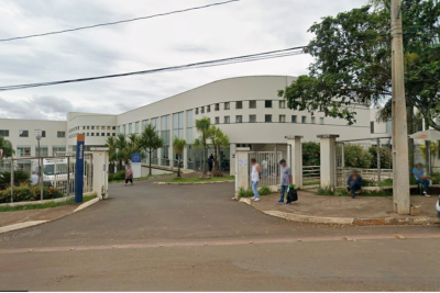 Fachada da Santa Casa de Misericórdia de Patos de Minas -  (crédito: Reprodução/Google)