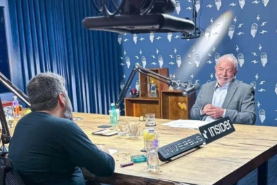 Lula participou do Flow Podcast durante a campanha presidencial da 2022 -  (crédito: Reprodução/X Lula)