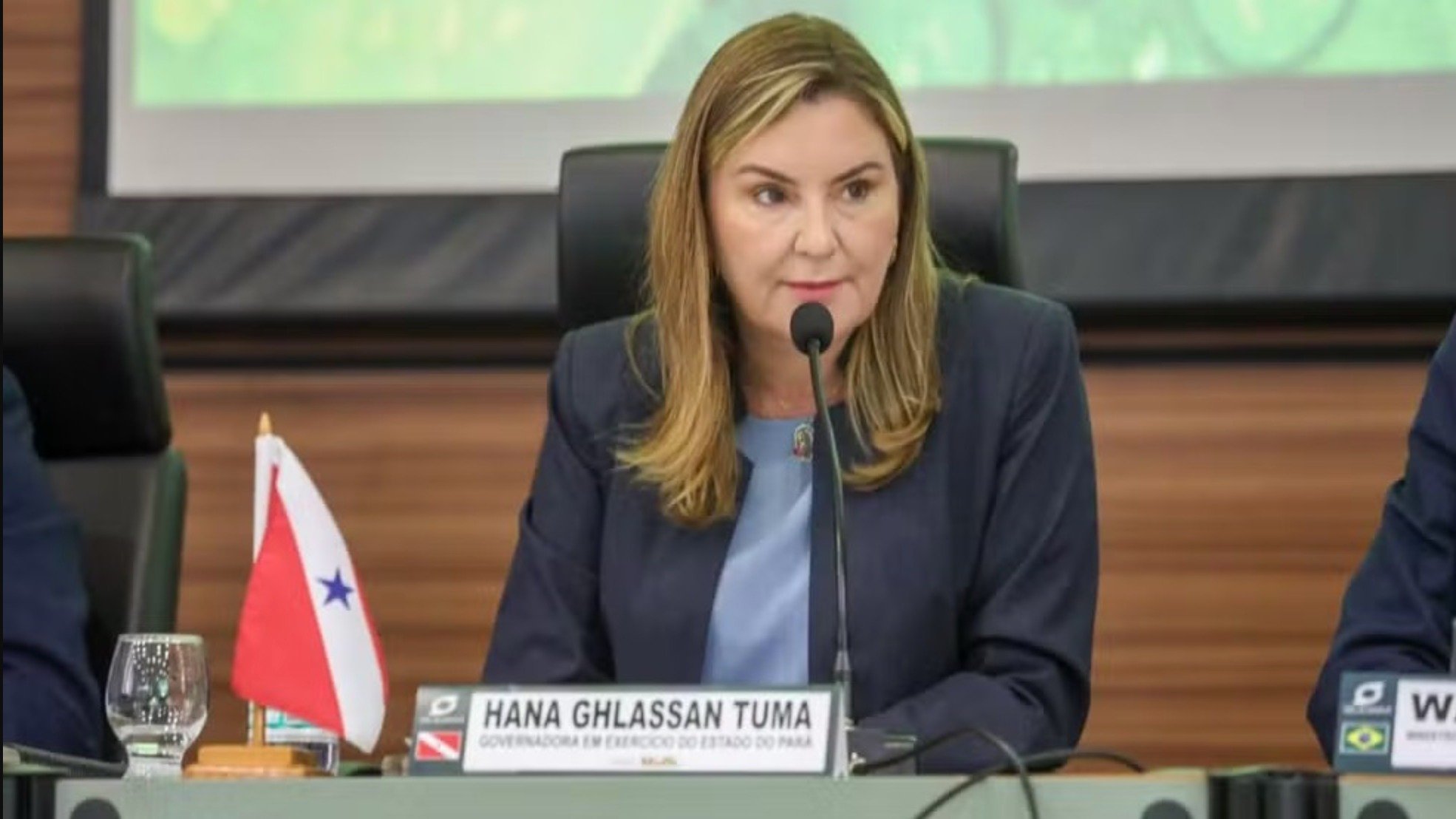 Hana Ghassan, candidata do MDB, concorre ao governo do Par&aacute; nas Elei&ccedil;&otilde;es 2026 com o n&uacute;mero 15 -  (crédito: Reprodu&ccedil;&atilde;o / Ag&ecirc;ncia Par&aacute;)