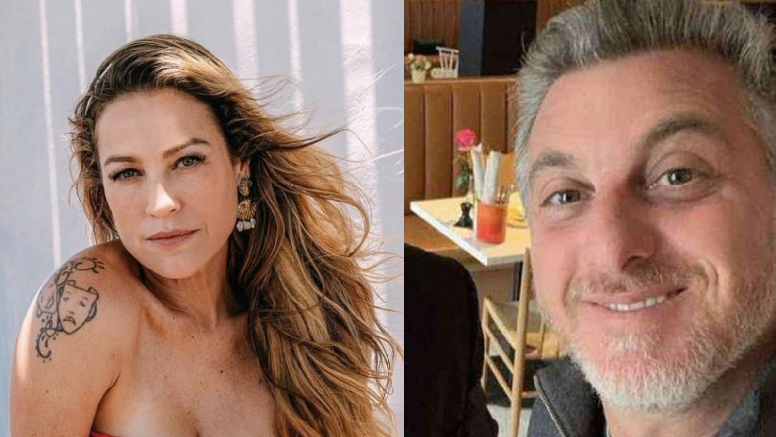 Luana Piovani e Luciano Huck, que foi criticado pela atriz por seu envolvimento com Daniel Vorcaro - (crédito: Reprodução/Redes sociais)