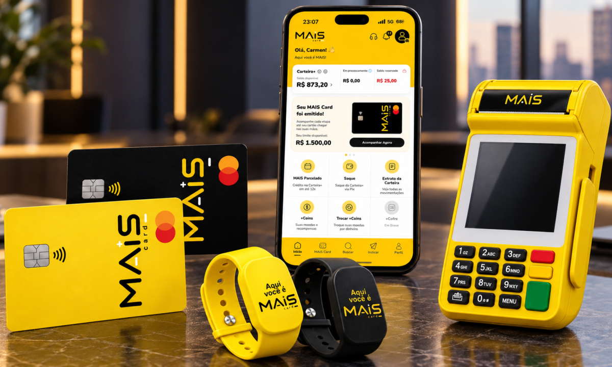 Conta, carteira e cofre: MAIS Card prepara app para organizar as finanças - (crédito: PulseBrand)