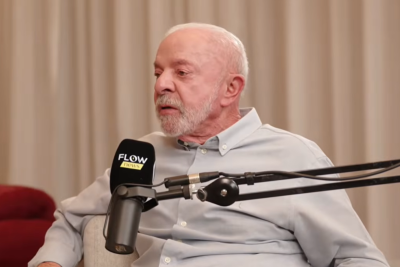 Lula participa do Flow Podcast  -  (crédito: Reprodução/redes sociais)