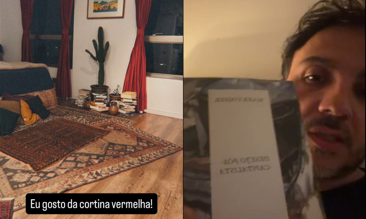 Renan Santos apoia Lula?: Ex-candidato postou novas cortidas vermelhas que comprou para casa e recomendou autor marxista - (crédito: Reprodução/Redes sociais)