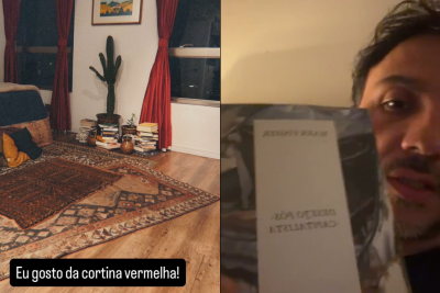 Renan Santos apoia Lula?: Ex-candidato postou novas cortidas vermelhas que comprou para casa e recomendou autor marxista -  (crédito: Reprodução/Redes sociais)