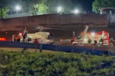 Perseguição a moto furtada termina com PM e motociclista feridos na capital mineira -  (crédito: Redes Sociais/Reprodução)