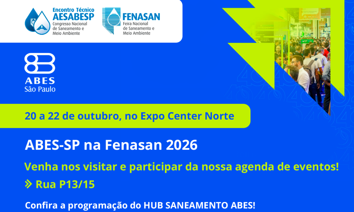 ABES-SP debate inovação e segurança hídrica na Fenasan 2026 - (crédito: DINO)