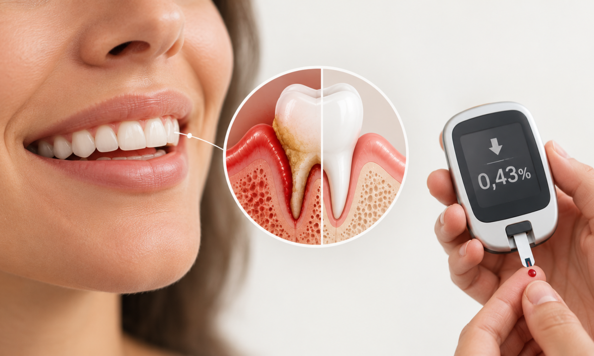 Tratar a gengiva ajuda no controle do diabetes - (crédito: DINO)