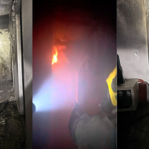Vídeo: apartamento é atingido por incêndio no Bairro São Lucas, em BH - Divulgação/CBMMG