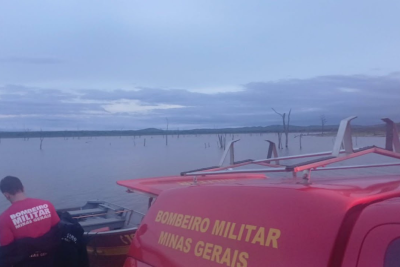 Corpo de homem de 32 anos é encontrado na manhã desta quarta-feira (28/10) na barragem da caatinga, no distrito de Bocaiúva, no Norte de Minas -  (crédito: Divulgação/CBMMG)