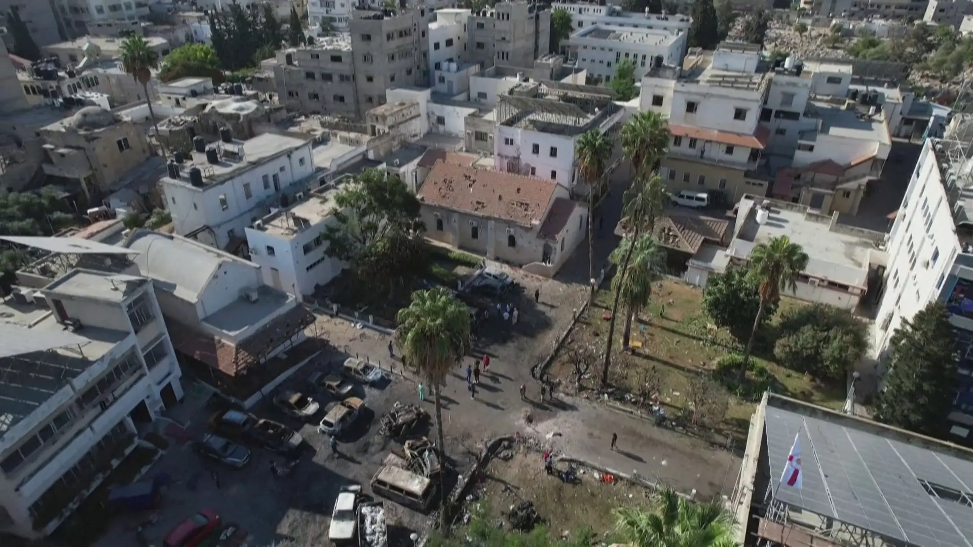 Gaza: explosão em hospital pode ter sido causada pela Palestina, diz organização - Shadi Al-Tabatibi/AFPTV