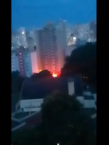Explosão aconteceu na noite deste sábado (24/2) -  (crédito: Reprodução/Defesa Civil de São Paulo)