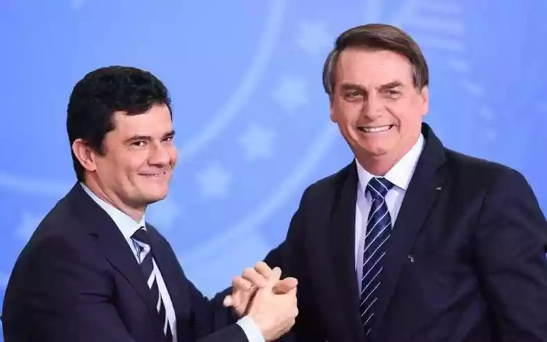 Sergio Moro e Jair Bolsonaro -  (crédito: EVARISTO SÁ/AFP)