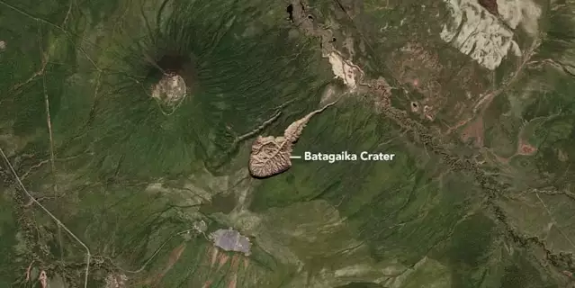 Imagem de satélite mostra cratera "porta do inferno" 