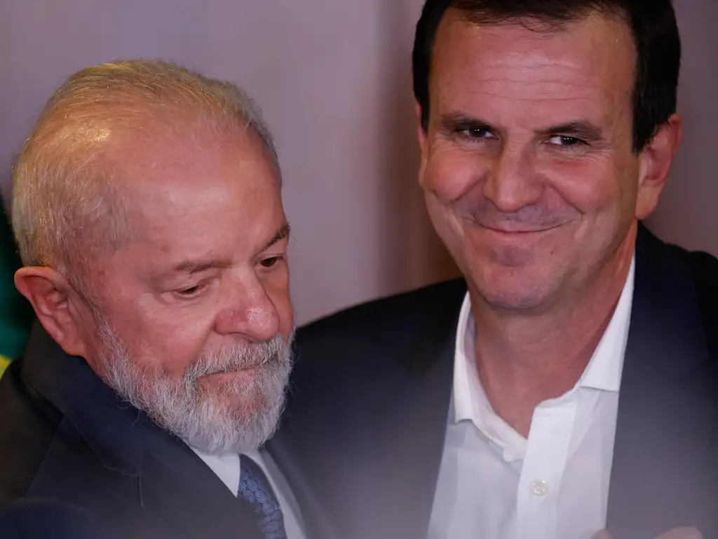 O presidente Lula e o prefeito do Rio, Eduardo Paes -  (crédito: Fernando Frazão/Agência Brasil)