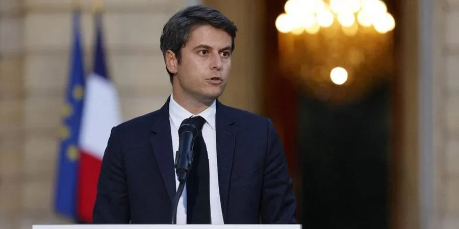 Primeiro-ministro da França, Gabriel Attal, anunciou que vai entregar o cargo ao presidente Macron  -  (crédito: Ludovic Marin / AFP)