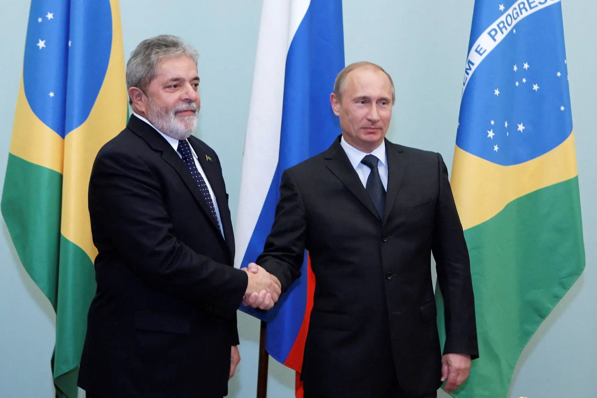 Lula conversa com Putin e deve visitar a Rússia em maio - Ria Novosti/Pool/Alexei Druzhinin