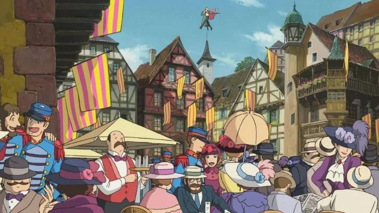 Cena do filme Castelo Animado, Studio Ghibli